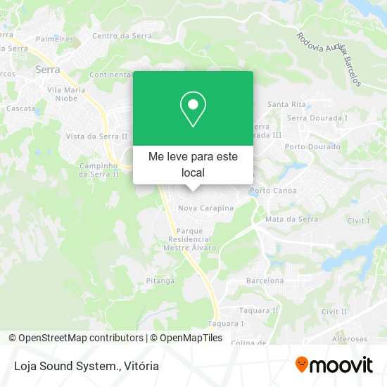 Loja Sound System. mapa