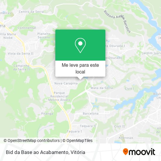 Bid da Base ao Acabamento mapa