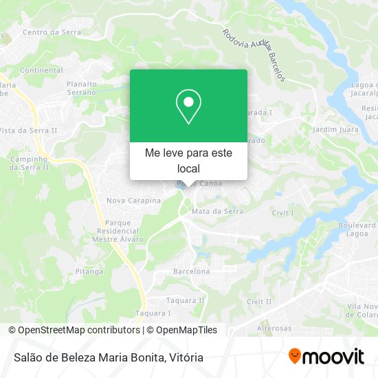 Salão de Beleza Maria Bonita mapa