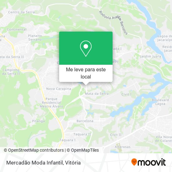 Mercadão Moda Infantil mapa