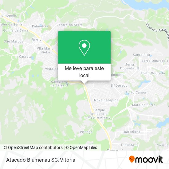 Atacado Blumenau SC mapa