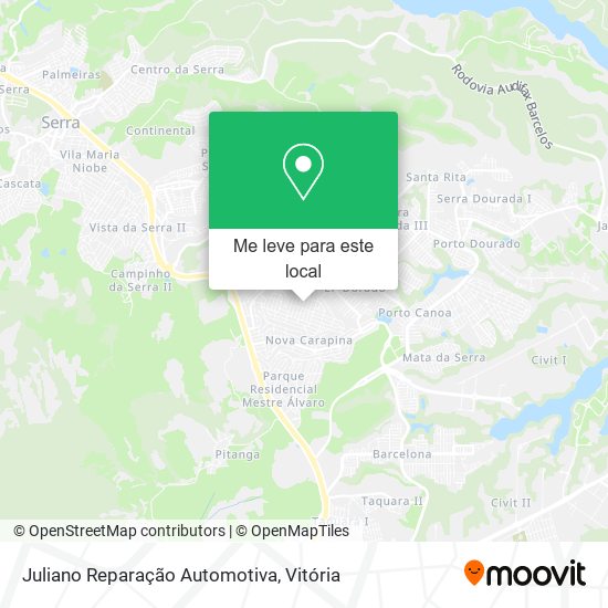 Juliano Reparação Automotiva mapa