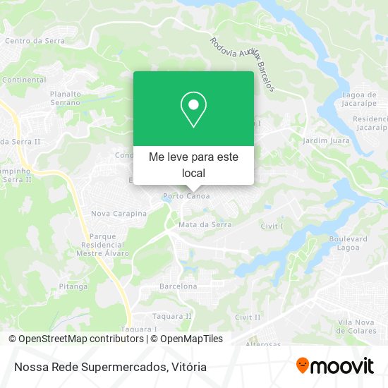 Nossa Rede Supermercados mapa