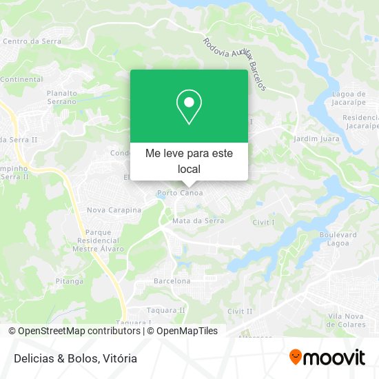 Delicias & Bolos mapa