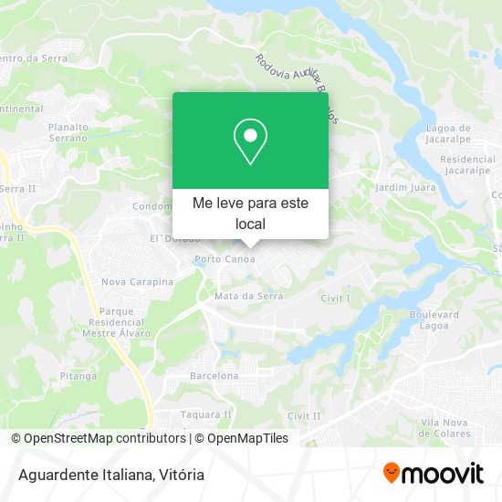 Aguardente Italiana mapa