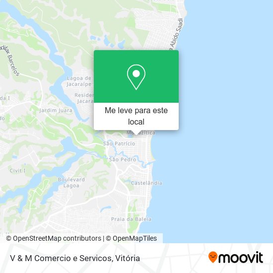 V & M Comercio e Servicos mapa