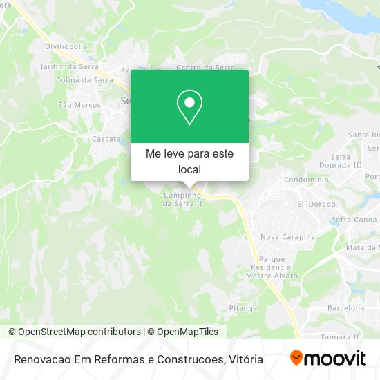 Renovacao Em Reformas e Construcoes mapa