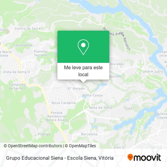 Grupo Educacional Siena - Escola Siena mapa