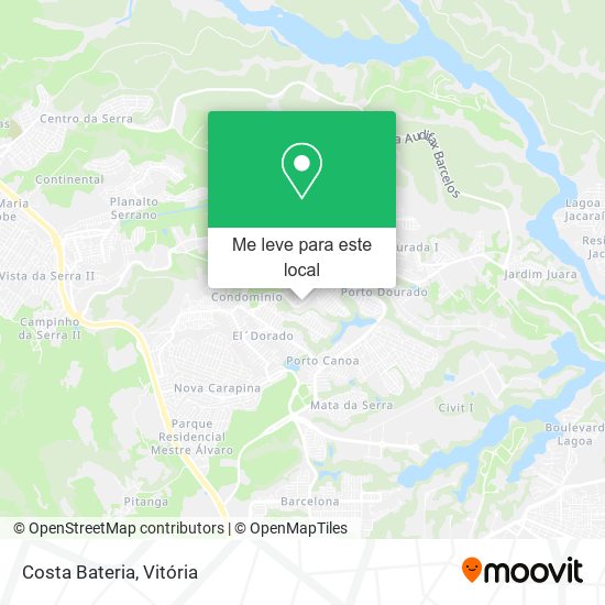 Costa Bateria mapa