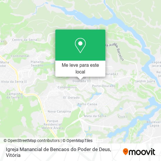 Igreja Manancial de Bencaos do Poder de Deus mapa