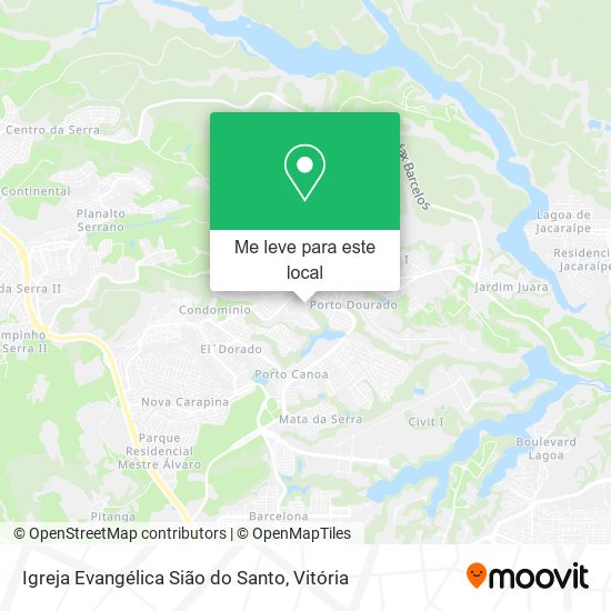 Igreja Evangélica Sião do Santo mapa