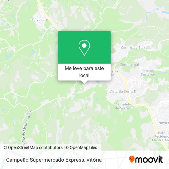 Campeão Supermercado Express mapa