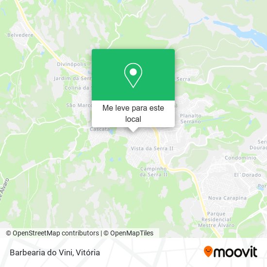 Barbearia do Vini mapa