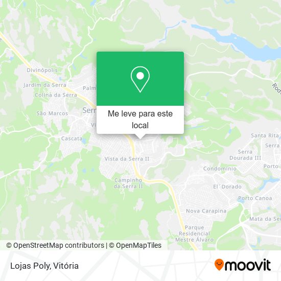 Lojas Poly mapa