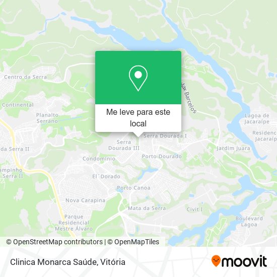 Clinica Monarca Saúde mapa