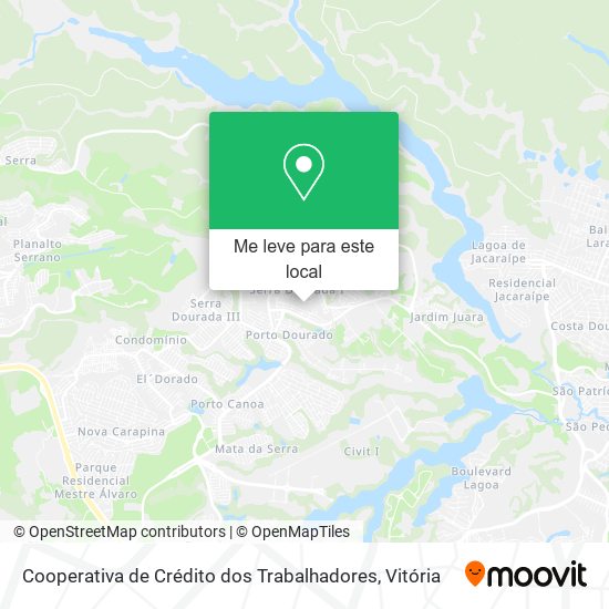 Cooperativa de Crédito dos Trabalhadores mapa