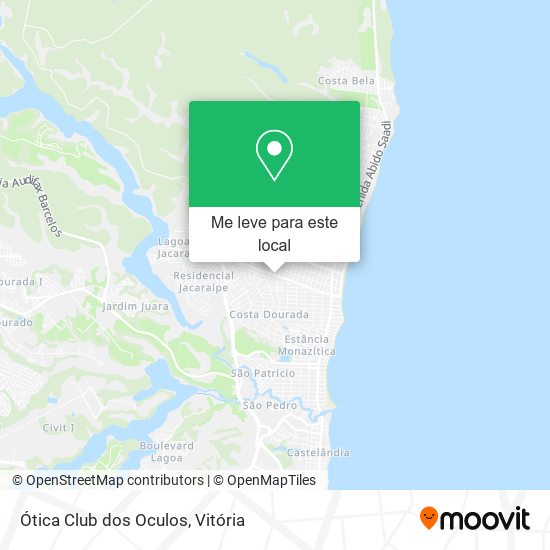 Ótica Club dos Oculos mapa