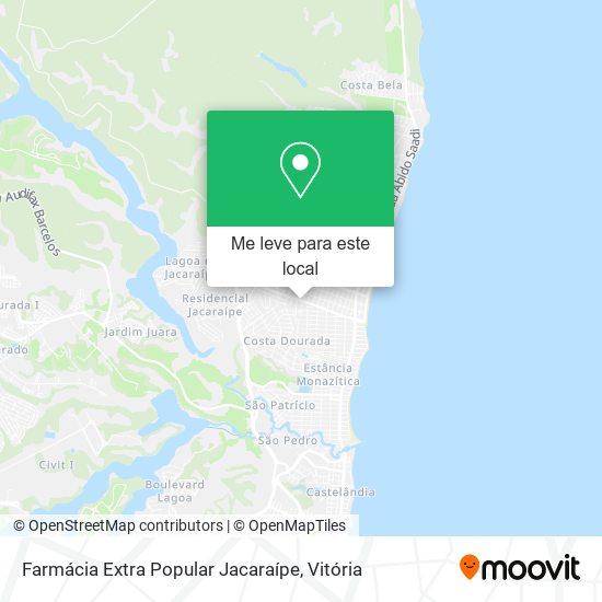 Farmácia Extra Popular Jacaraípe mapa