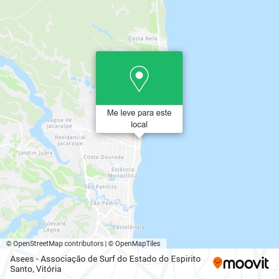 Asees - Associação de Surf do Estado do Espirito Santo mapa