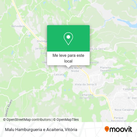 Malu Hamburgueria e Acaiteria mapa