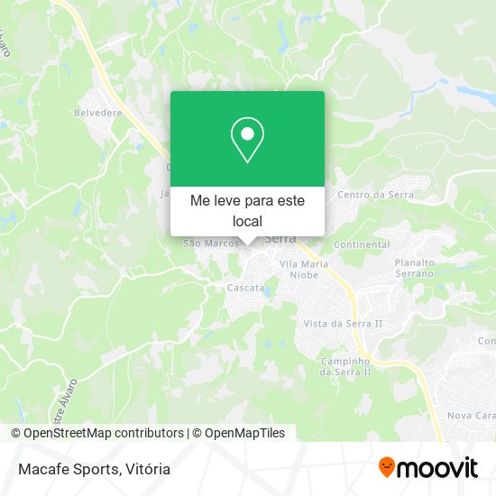 Macafe Sports mapa