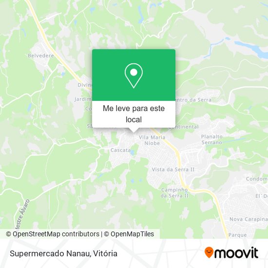 Supermercado Nanau mapa