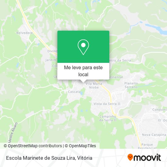 Escola Marinete de Souza Lira mapa