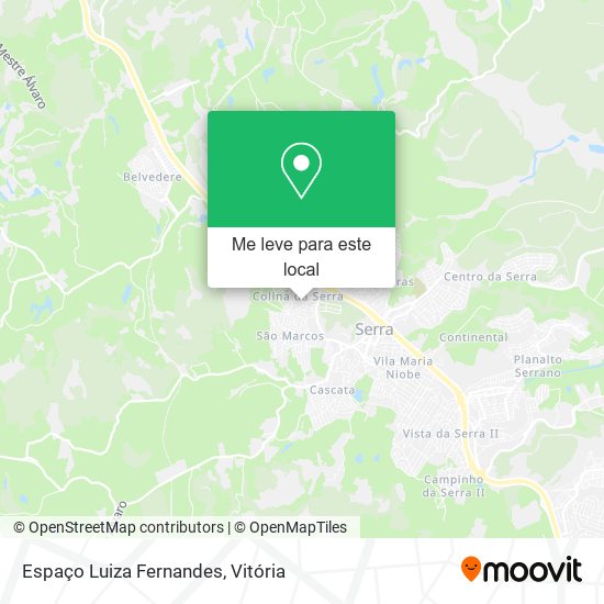 Espaço Luiza Fernandes mapa