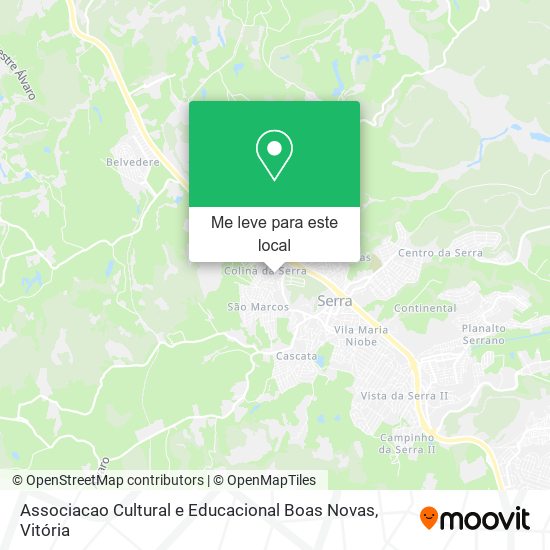 Associacao Cultural e Educacional Boas Novas mapa