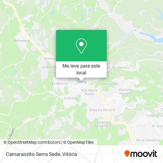 Camaraozito Serra Sede mapa
