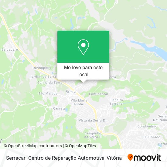 Serracar -Centro de Reparação Automotiva mapa