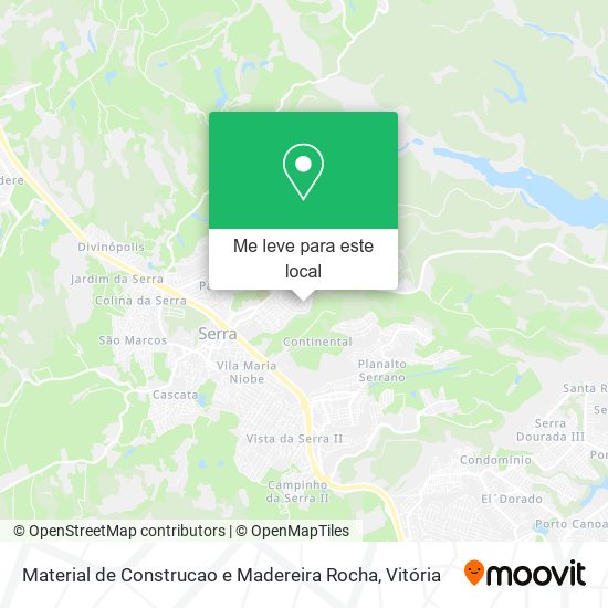 Material de Construcao e Madereira Rocha mapa