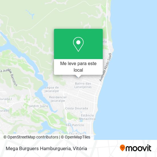 Mega Burguers Hamburgueria mapa