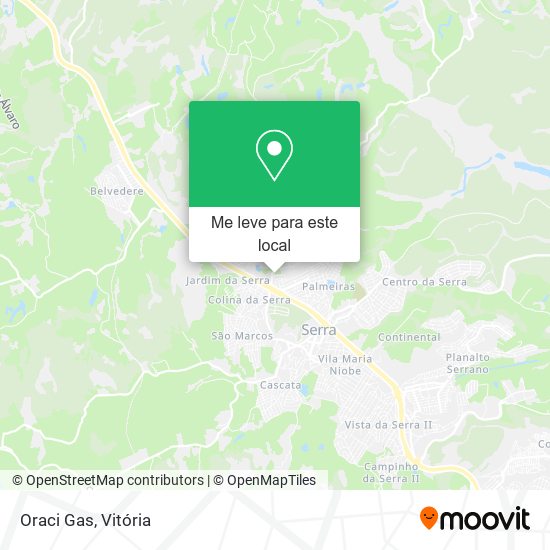 Oraci Gas mapa