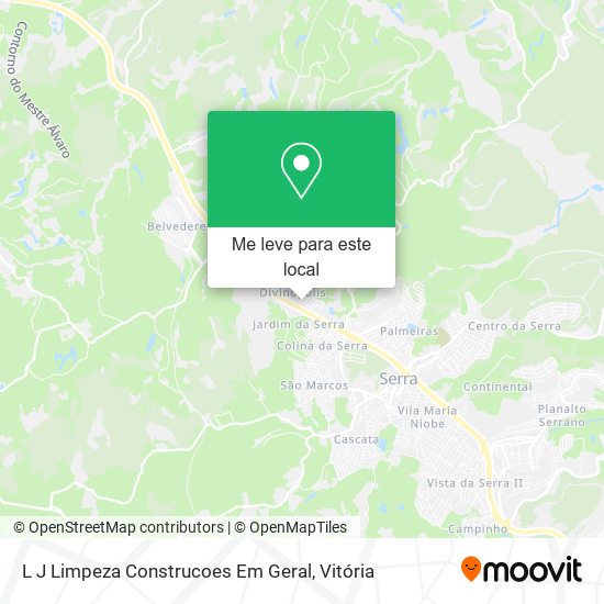 L J Limpeza Construcoes Em Geral mapa