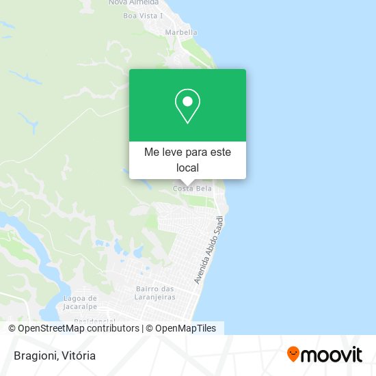Bragioni mapa