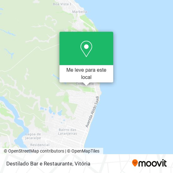 Destilado Bar e Restaurante mapa