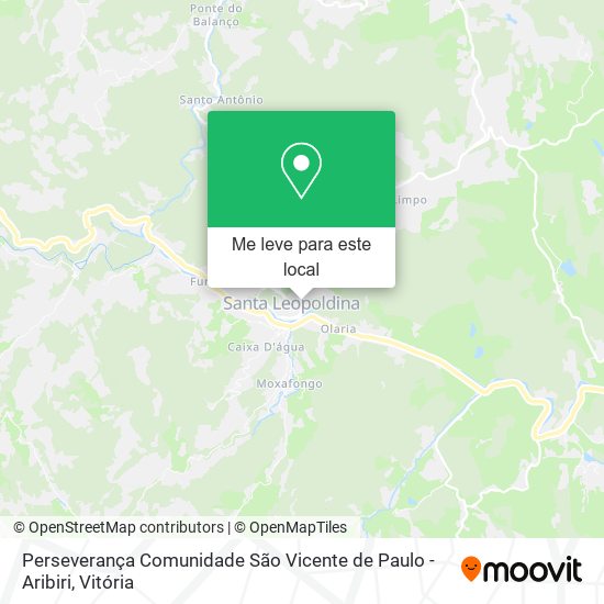 Perseverança Comunidade São Vicente de Paulo - Aribiri mapa