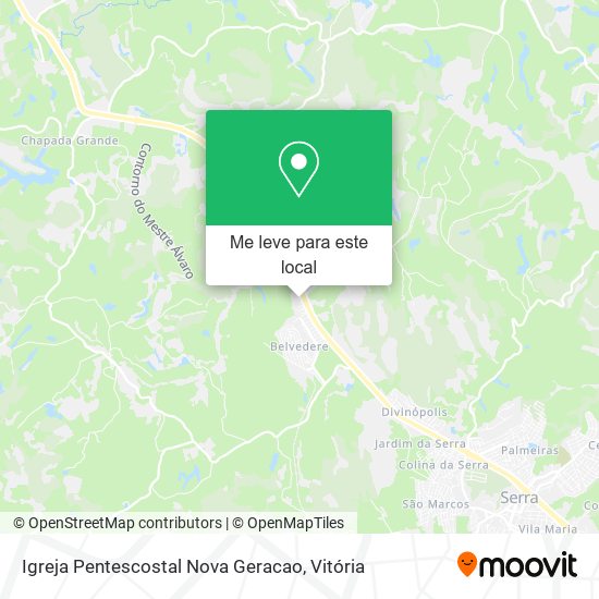 Igreja Pentescostal Nova Geracao mapa