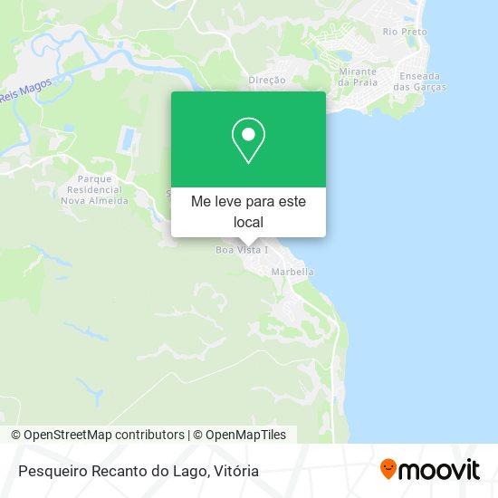 Pesqueiro Recanto do Lago mapa