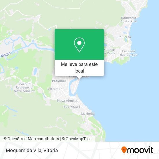 Moquem da Vila mapa