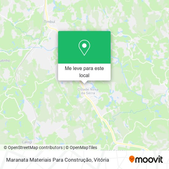 Maranata Materiais Para Construção mapa