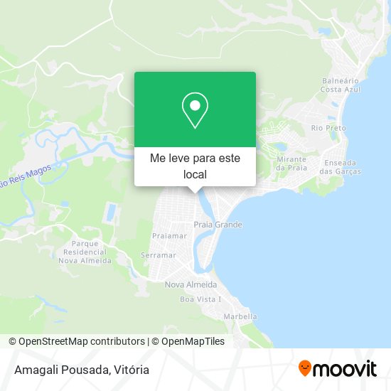 Amagali Pousada mapa