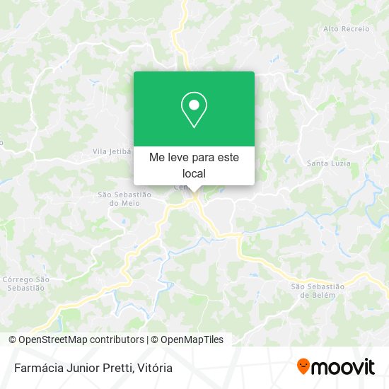 Farmácia Junior Pretti mapa