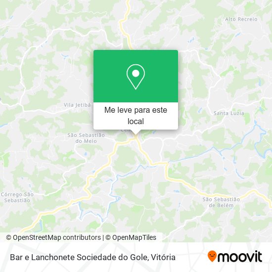 Bar e Lanchonete Sociedade do Gole mapa