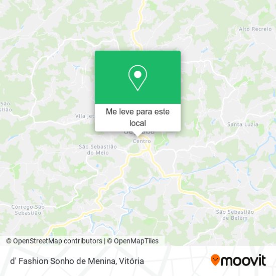 d' Fashion Sonho de Menina mapa