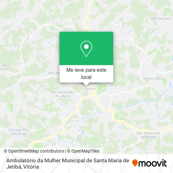 Ambulatório da Mulher Municipal de Santa Maria de Jetibá mapa