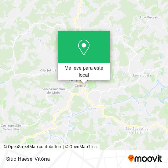 Sítio Haese mapa