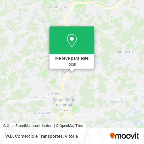 W.B. Comercio e Transportes mapa