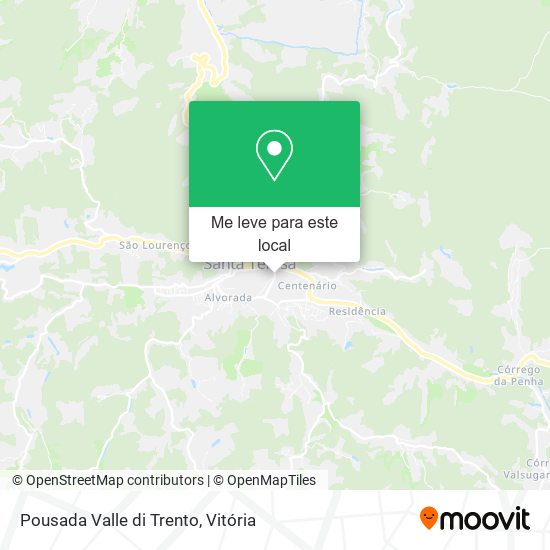 Pousada Valle di Trento mapa